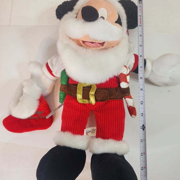 Walt Disney World Mickey Mouse Santa App 17 inches tall - Picture 2 of 11